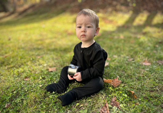 Merino Wool Zippered Sleeper | Mocha