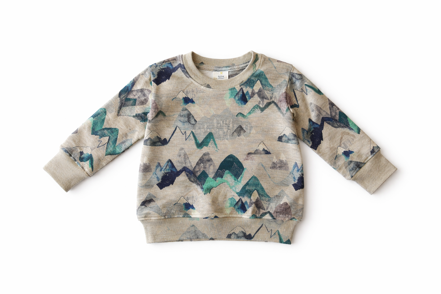 Baby / Toddler / Kids Merino Wool Long Sleeved Crew Pullover | Blue Ridge Mountains