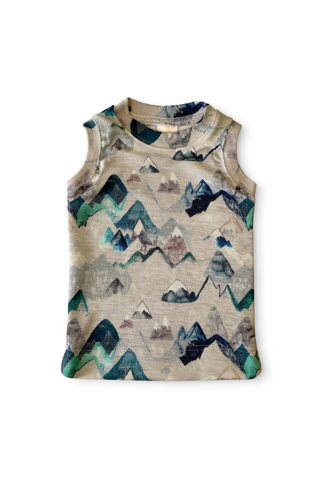 Limited Edition Merino Wool Baby / Toddler / Kids Tank Top Sleeveless Shirt | Blue Ridge Mountains