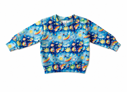 Baby / Toddler / Kids Merino Wool Long Sleeved Crew Pullover | After the Storm