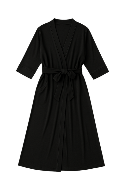 Sage by Oak + Acorn 100% mid-weight merino wool ladies kimono style robe