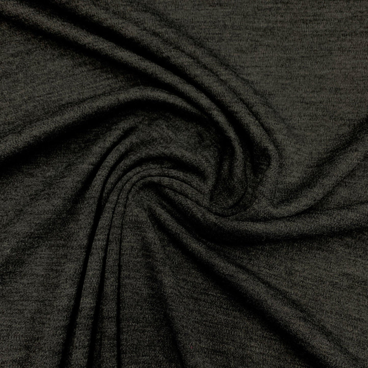 1 Meter 100% Merino Wool Jersey fabric | Heathered Charcoal