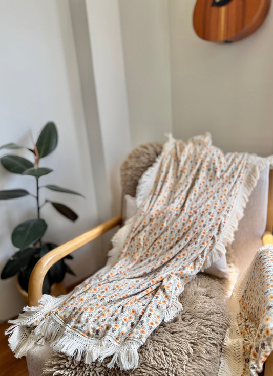 Double-Layer Merino Interlock Blanket | Baby Bees