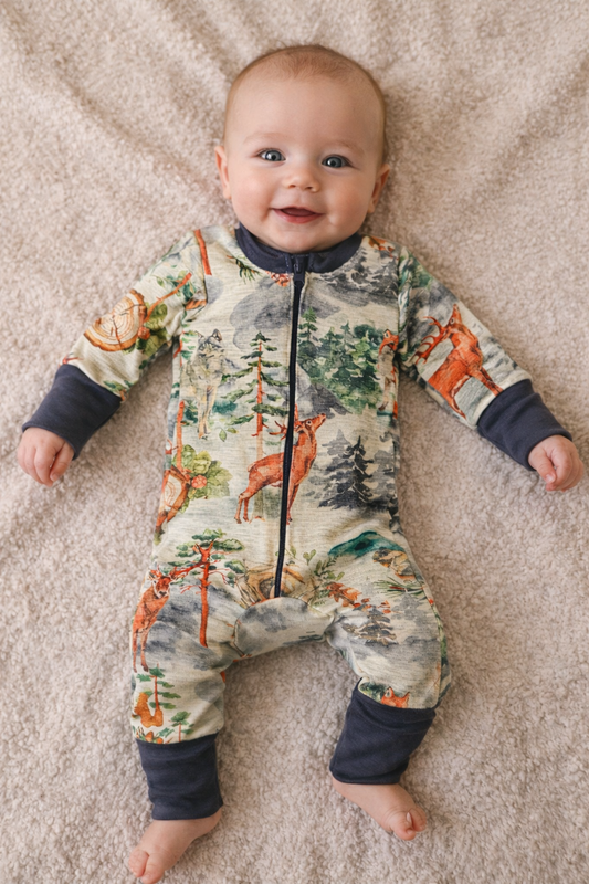 Limited Edition Merino Wool Zippered Eversuit™ Sleeper | Into The Mist