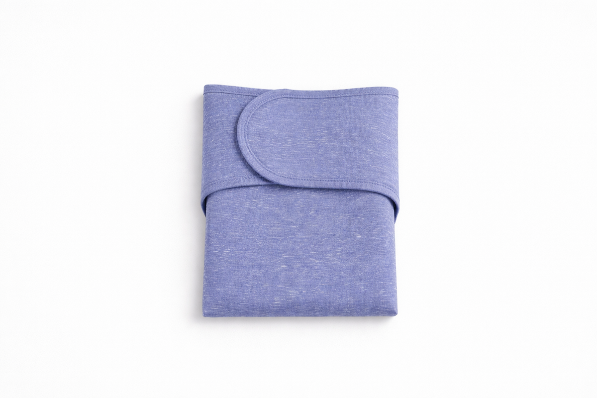 Organic Cotton Cloth Diaper Stretchy Preflat | Heathered Lavender