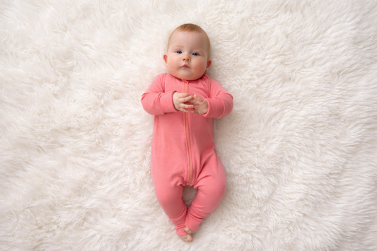 Merino Wool Zippered Romper | Winter Sunset