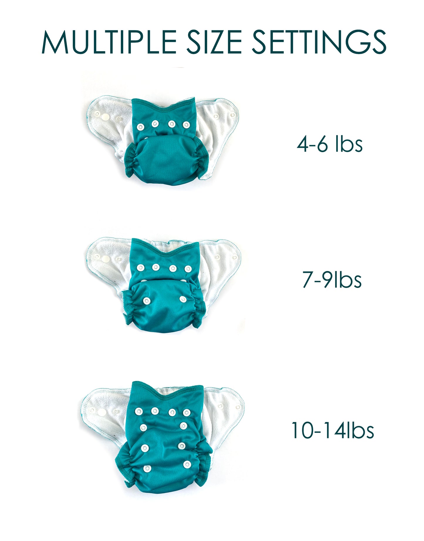 Newborn All in One (One-Piece) Cloth Diaper | Tidal
