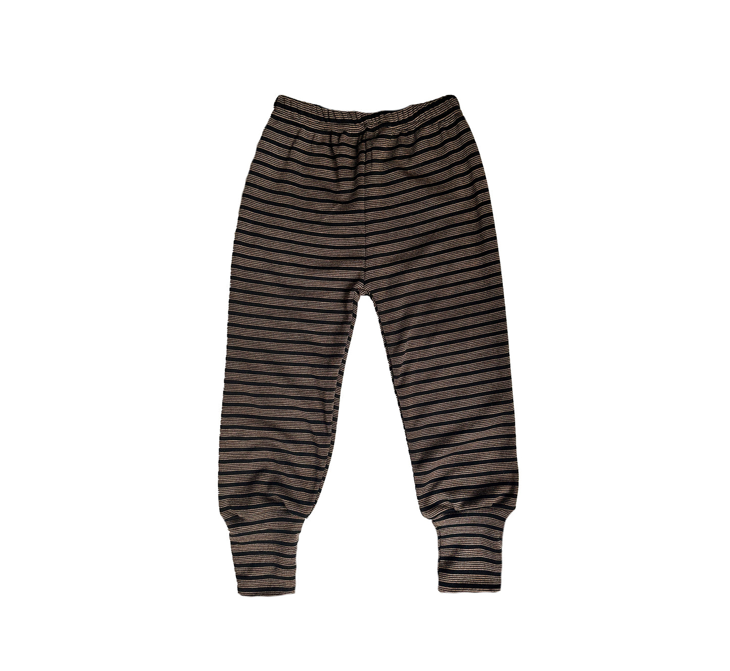 Merino Wool Baby / Toddler / Kids Joggers | Oak Stripe