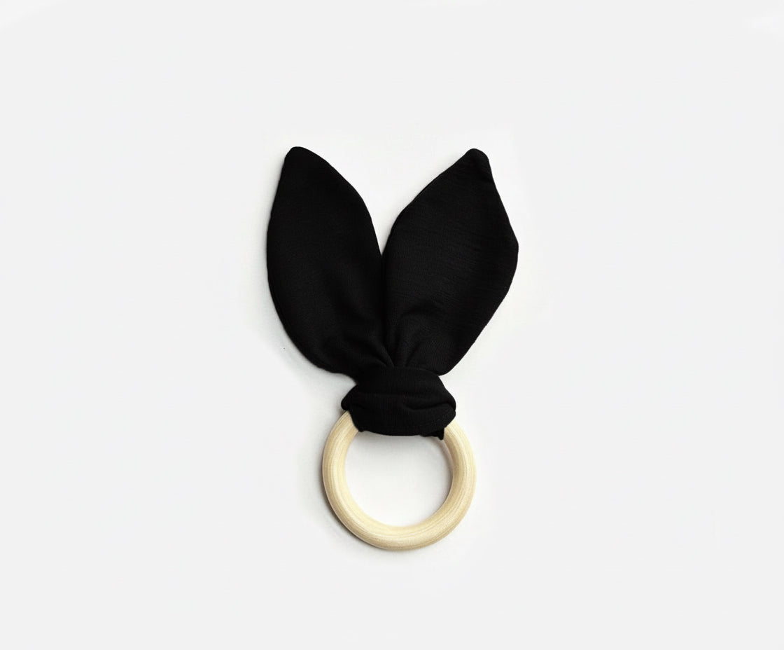 Merino Wool & Hardwood Teether | Eclipse