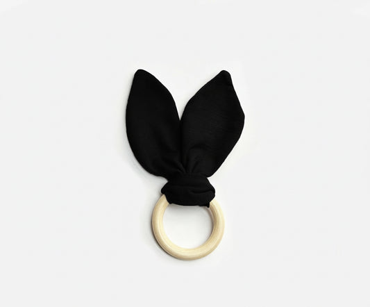 Merino Wool & Hardwood Teether | Eclipse