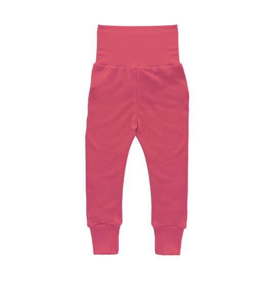 Merino Wool Baby / Toddler / Kids Leggings | Deep Coral