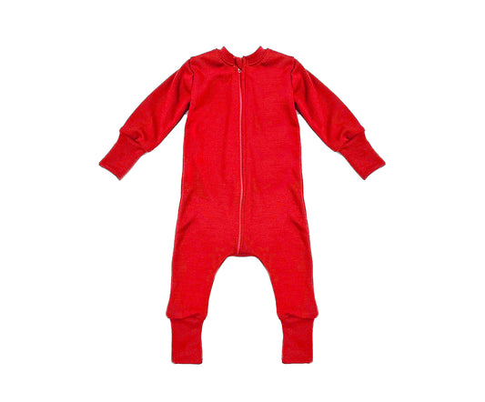 Merino Wool Zippered Sleeper | Maple