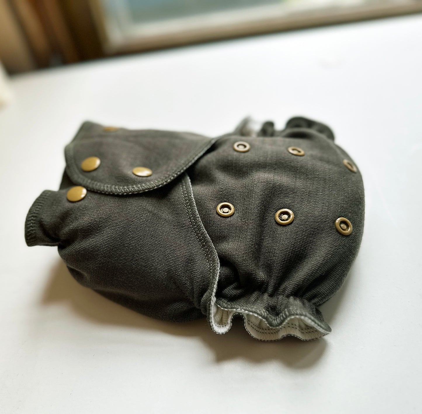 FLAWED One-Size All-Wool Merino Cloth Diaper Cover | Olive
