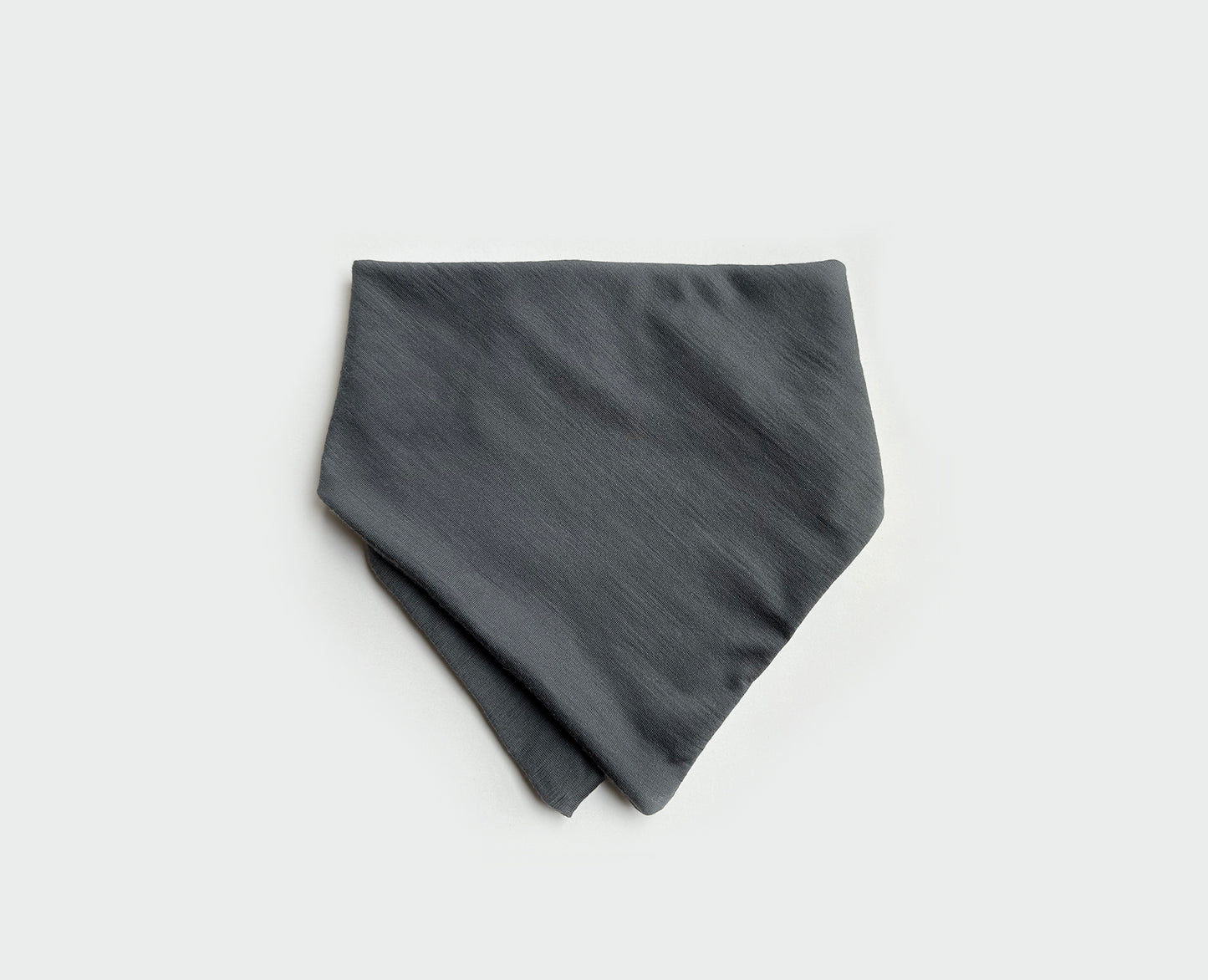 Merino Wool Bandana Bib | Pewter