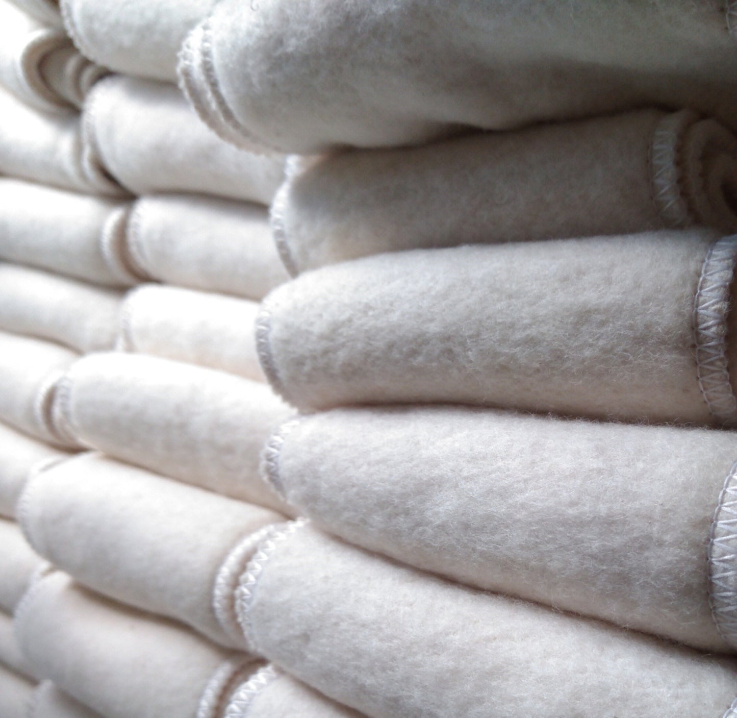 Set of 4 2-ply Organic Cotton cloth diaper boosters | inserts