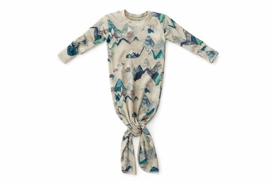 Limited Edition Newborn Merino Knotted Gown | Blue Ridge Mountains