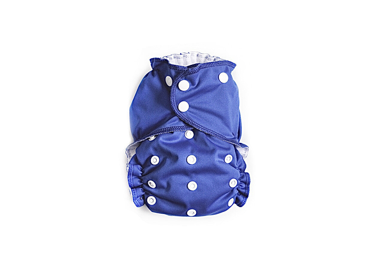 Toddler Cloth Pocket Diaper + Bamboo Trifold | Periwinkle