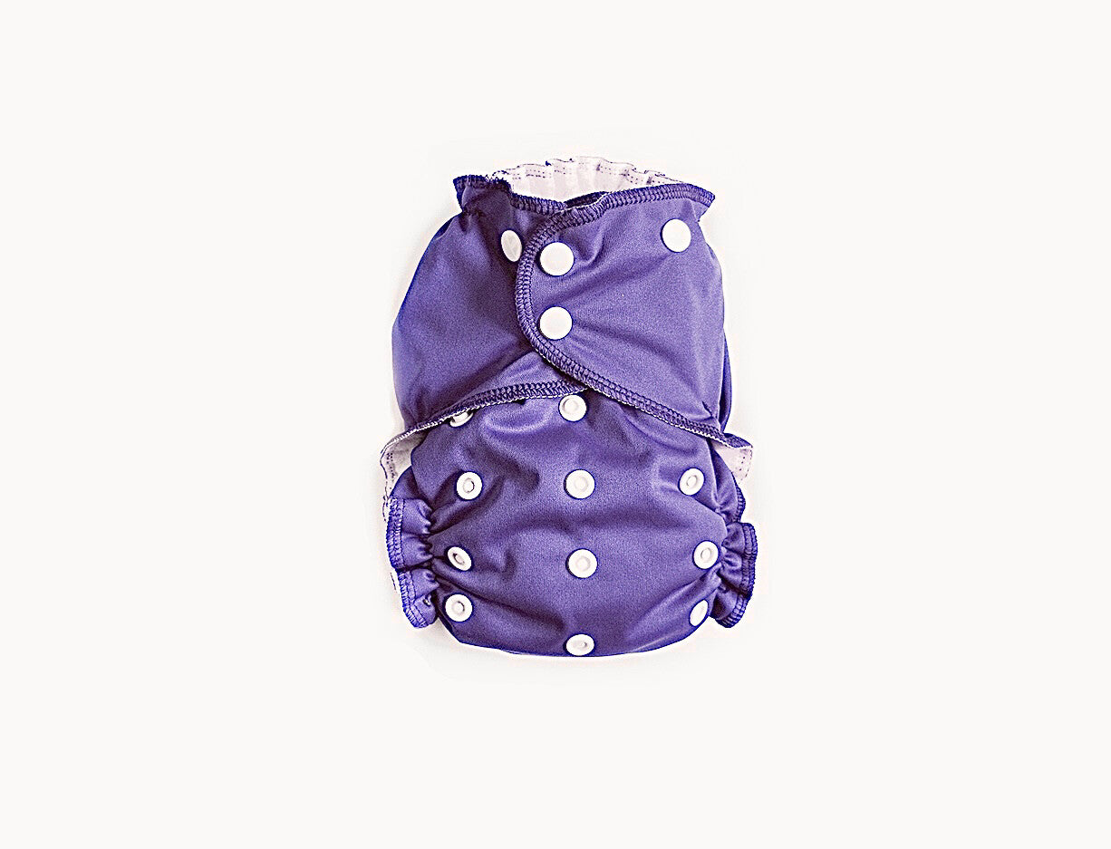 Toddler Cloth Pocket Diaper + Bamboo Trifold | Heather