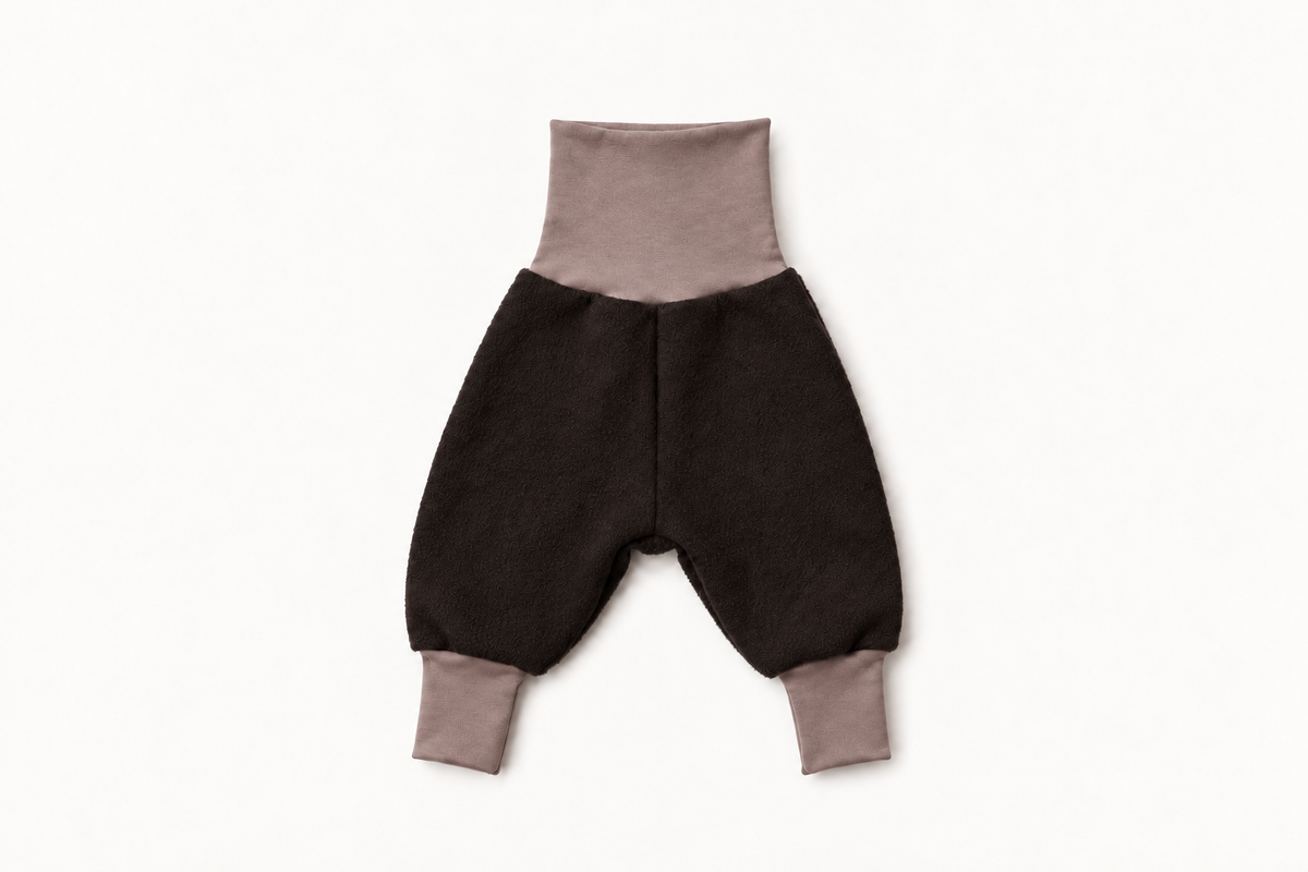Children's Wool Fleece Grow On™ Layering Pants | Cafe Mocha
