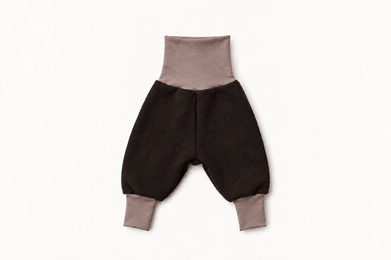 Children's Wool Fleece Grow On™ Layering Pants | Cafe Mocha
