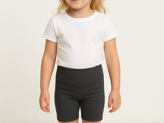 Merino Wool Baby / Toddler / Kids Bike Shorts | Heathered Charcoal