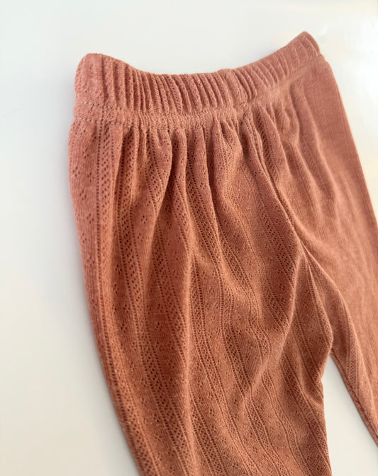 Merino Wool + Silk Children's Grow On™ Leggings | Toffee