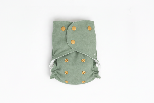 One-Size All-Wool Merino Cloth Diaper Cover | Sage