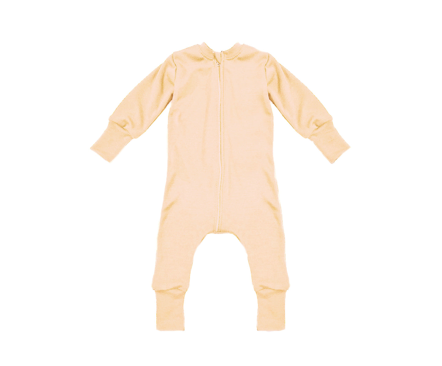 Merino Wool Zippered Sleeper | Apricot