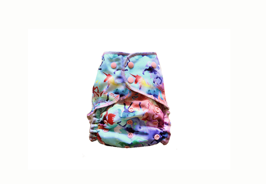 Limited Edition Newborn All-Wool Merino Cloth Diaper Cover | Celeste