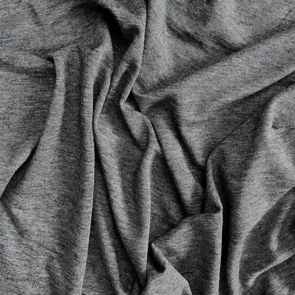 1 Meter 65% Merino Wool 35% Tencel fabric | Grey Mélange
