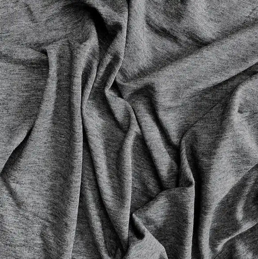 1 Meter 65% Merino Wool 35% Tencel fabric | Grey Mélange