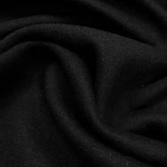 1 Meter 90% Merino Wool Jersey baby rib fabric | Eclipse