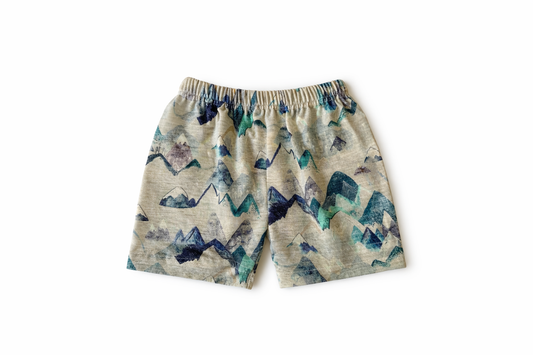 Limited Edition | Children's Grow On™ Merino Lounge Shorts | Blue Ridge Mountains