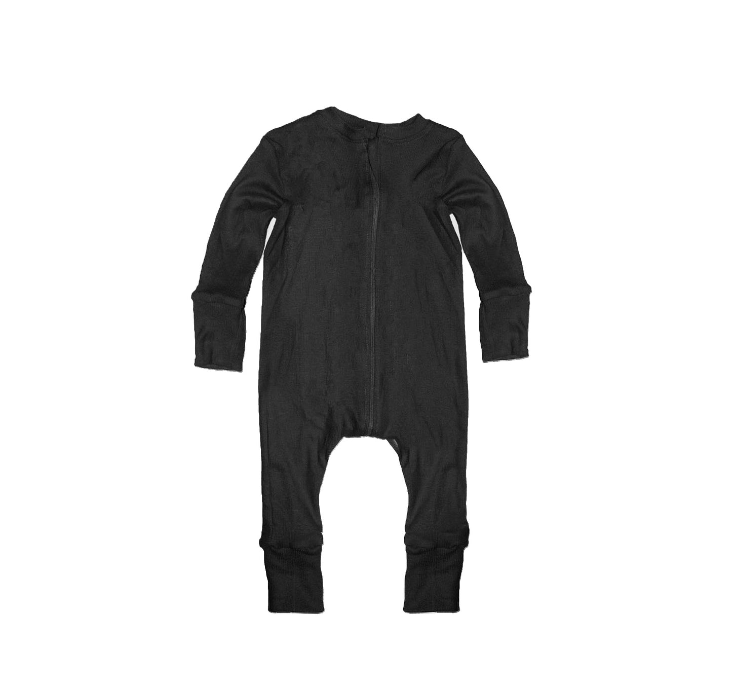 Merino Wool Zippered Romper | Eclipse