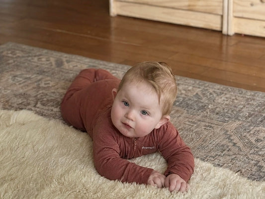 Merino Wool + Silk Zippered Eversuit™ Sleeper | Heathered Garnet