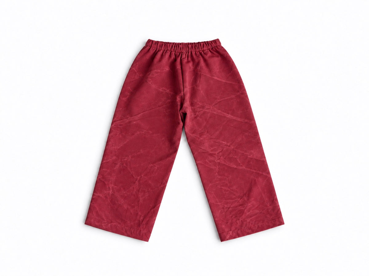 Waxed Canvas Waterproof Top-Layer | Splash Pant | Cranberry
