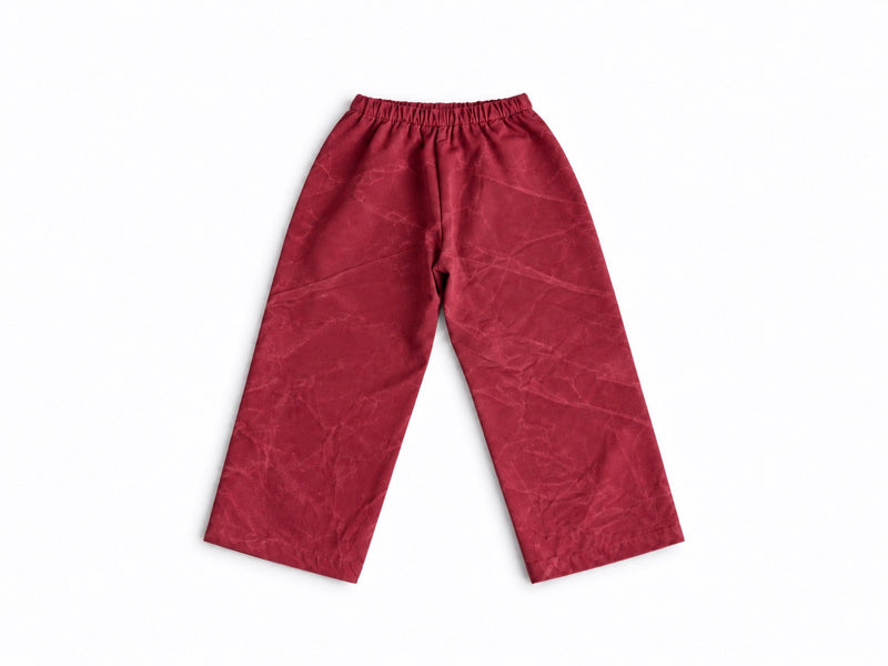 Waxed Canvas Waterproof Top-Layer | Splash Pant | Cranberry