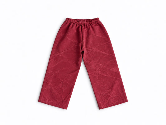 Waxed Canvas Waterproof Top-Layer | Splash Pant | Cranberry