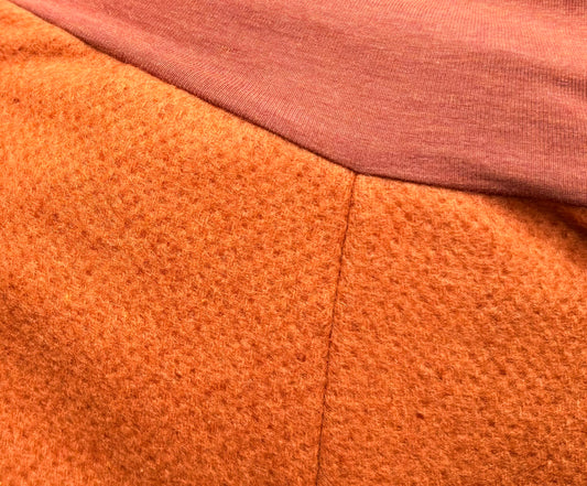 Children's Boiled Wool Fleece Grow On™ Layering Pants | Pumpkin