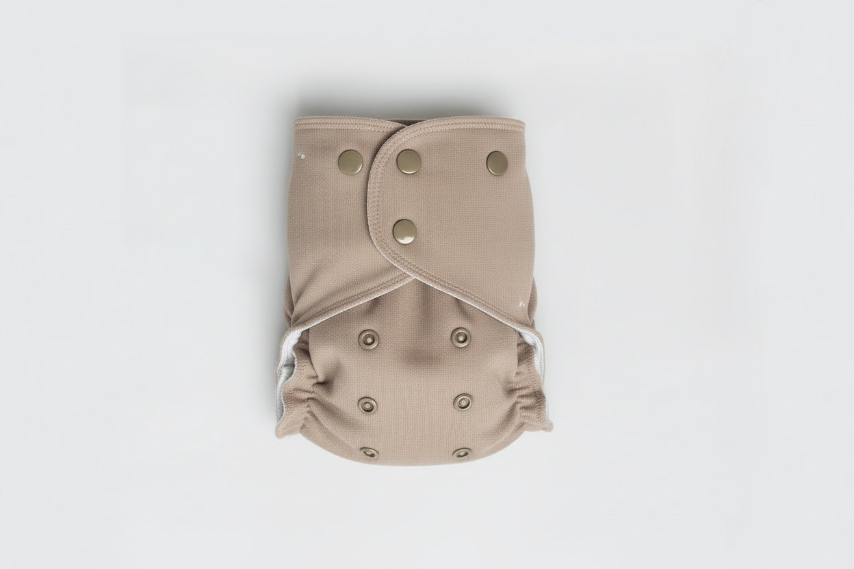 One-Size All-Wool Merino Cloth Diaper Cover | Sandstone