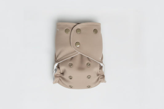 One-Size All-Wool Merino Cloth Diaper Cover | Sandstone