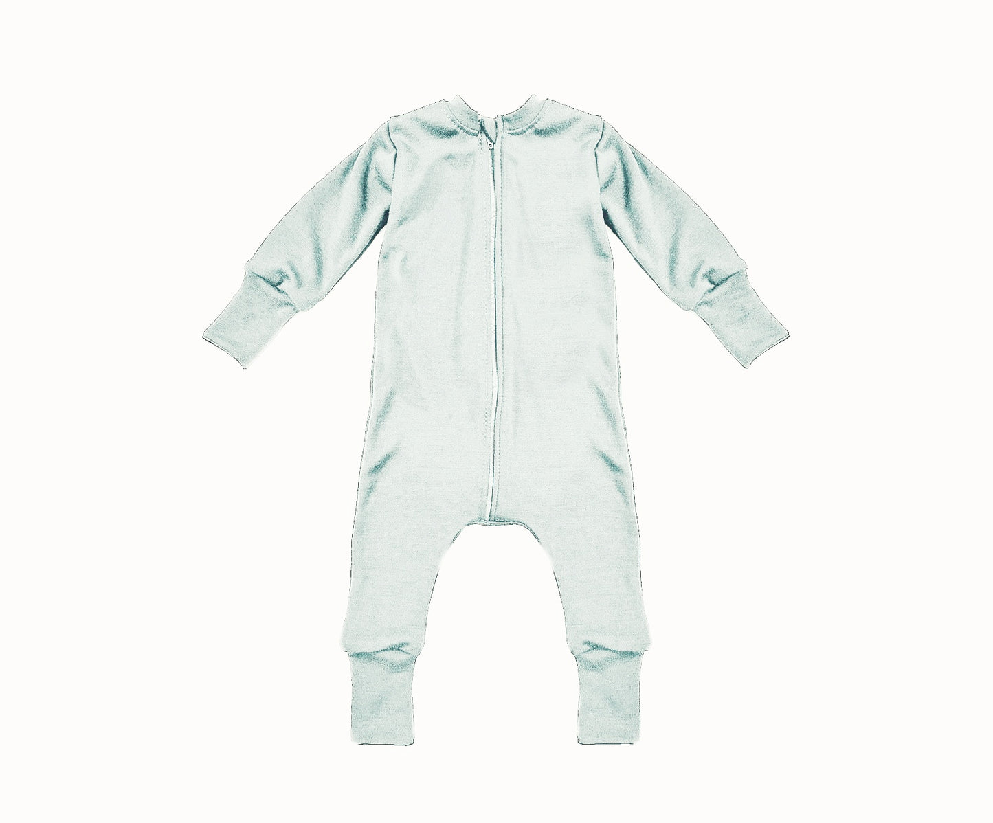 Merino Wool Zippered Sleeper | Mint