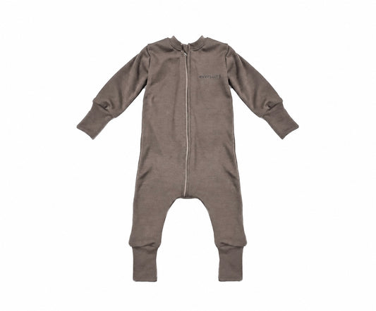 Merino Wool Zippered Eversuit™ Sleeper | Stone