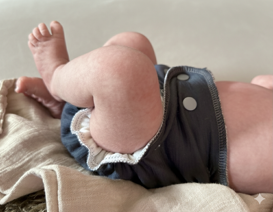 Limited Edition Newborn All-Wool Merino Cloth Diaper Cover | Into the Mist