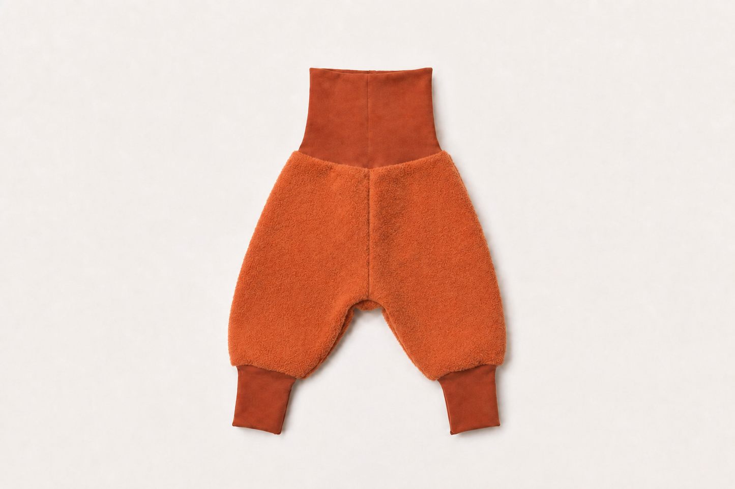 Boiled Wool Fleece Cozy Layering Pants | Pumpkin