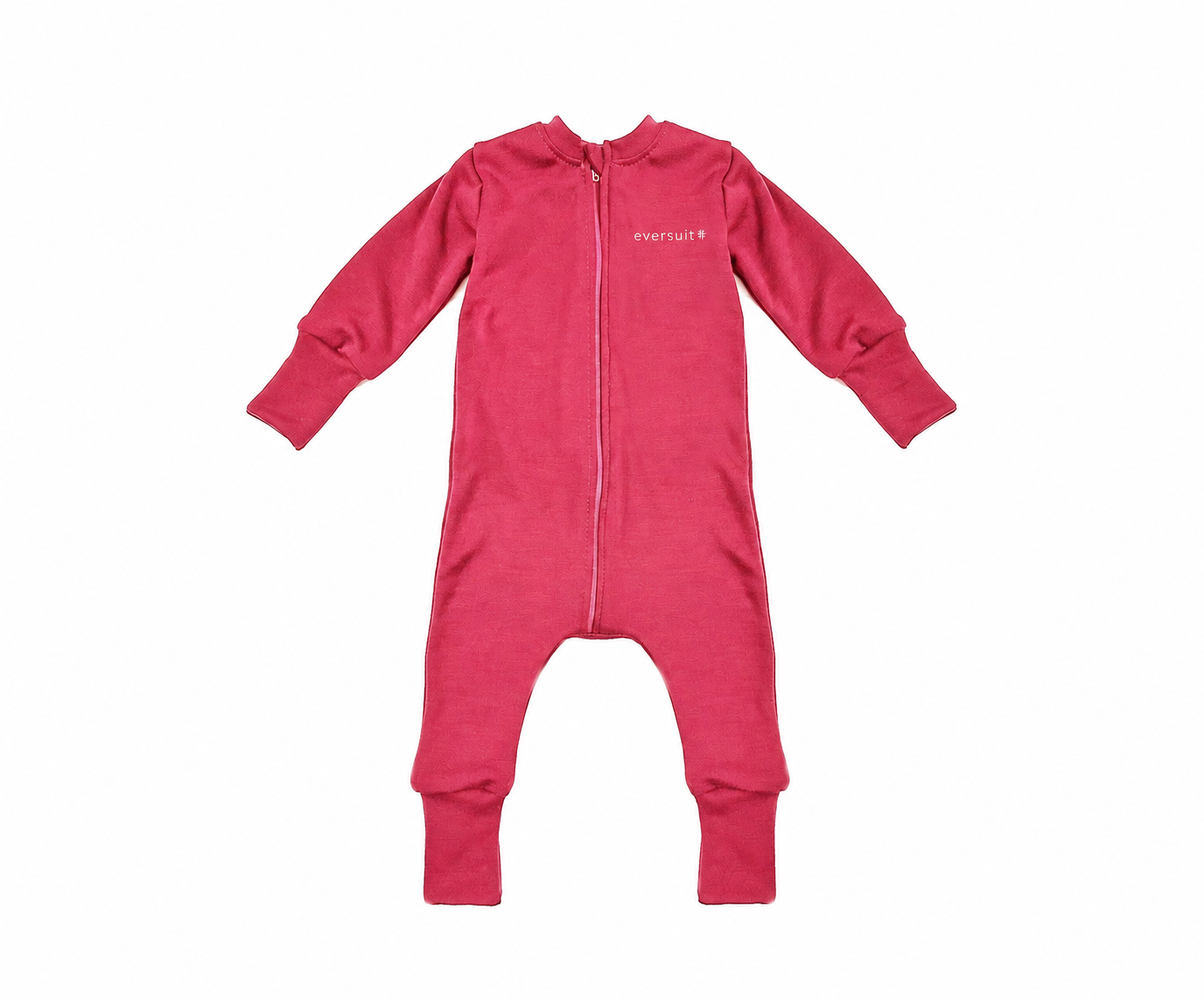 Merino Wool Zippered Eversuit™ Sleeper | Deep Coral