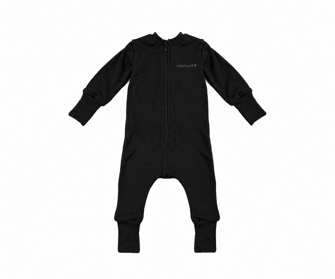 Merino Wool Zippered Eversuit Romper | Eclipse