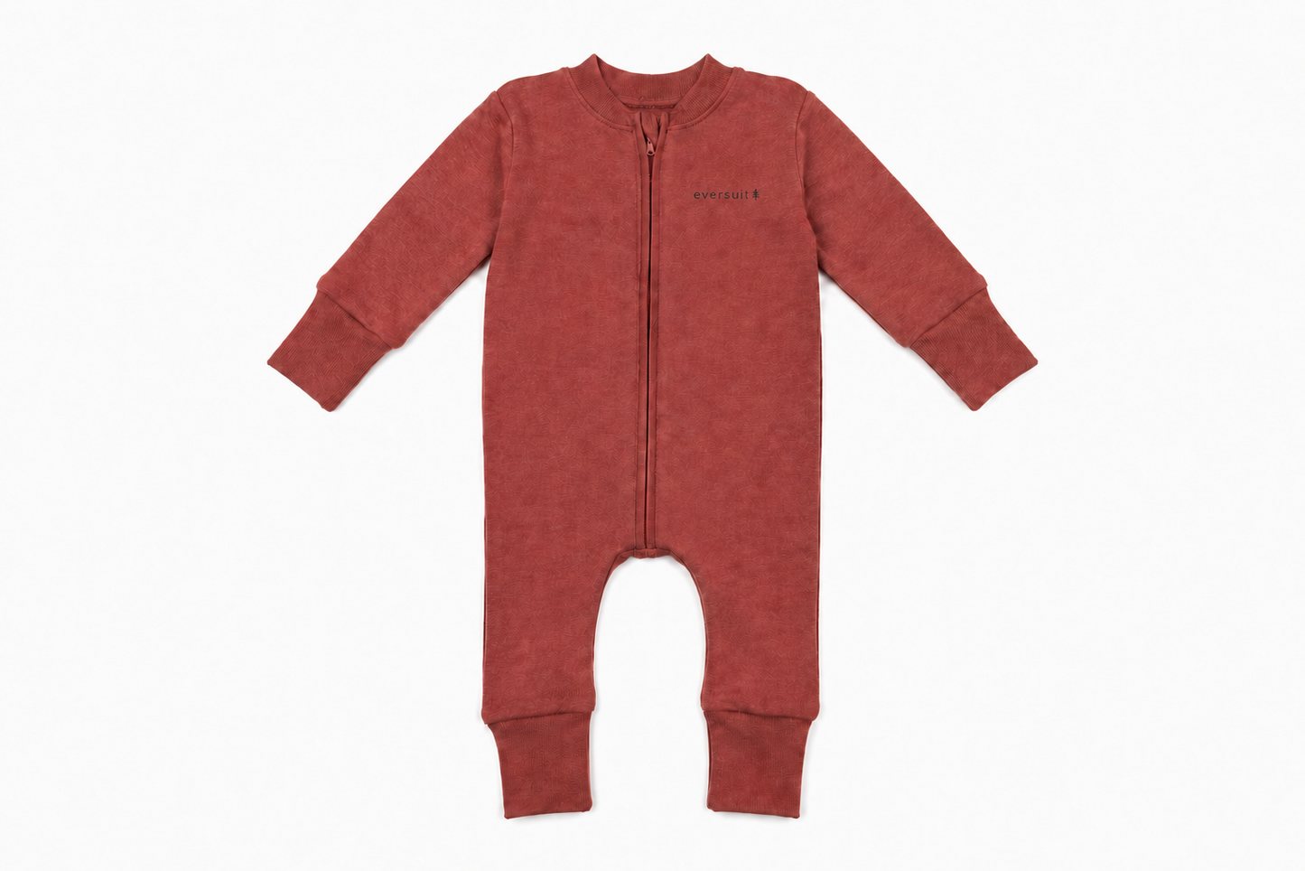 Merino Wool + Silk Zippered Eversuit™ Sleeper | Heathered Garnet
