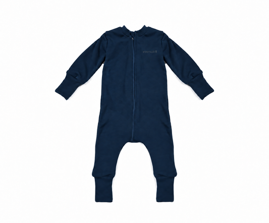 Merino Wool Zippered Eversuit™ Sleeper | Ocean