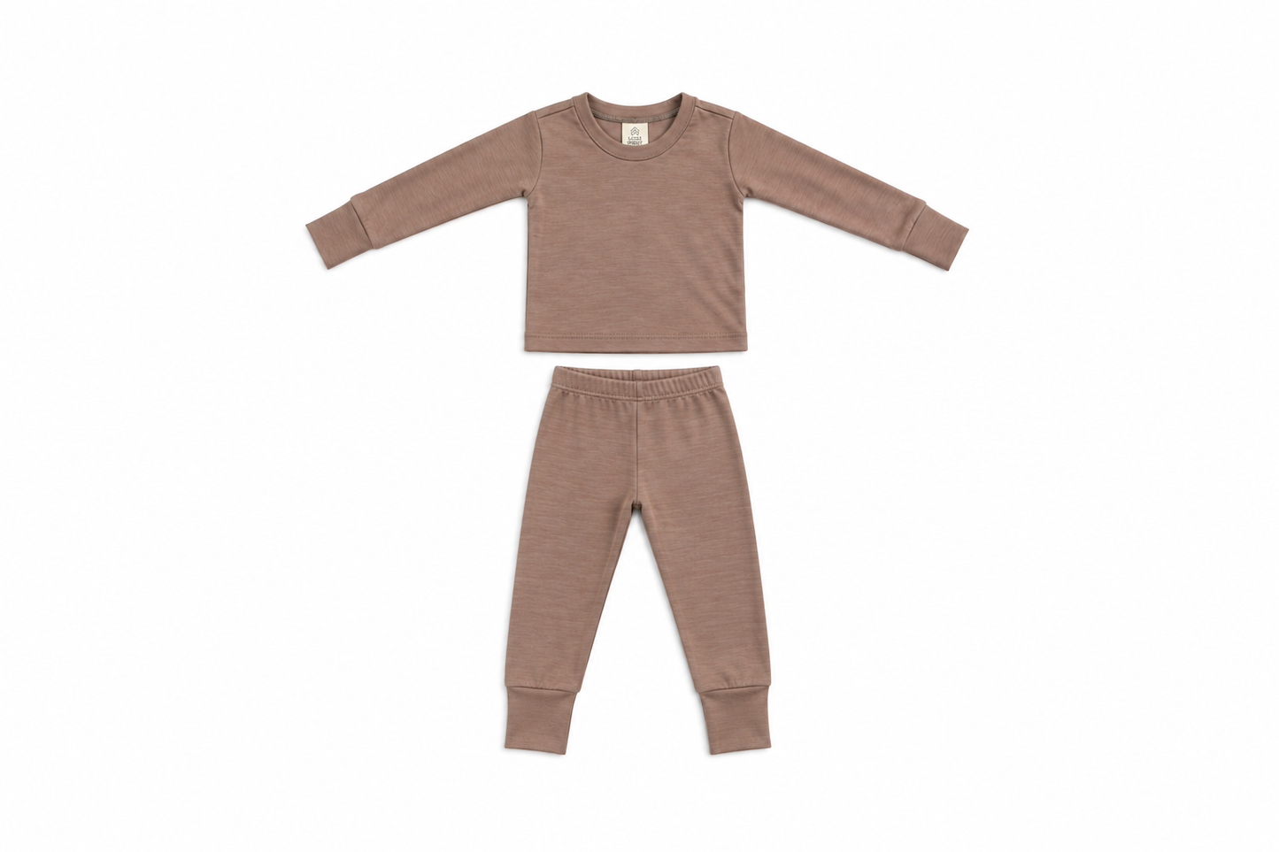 Children's Merino Wool Grow On™ Base Layer Set | Mocha